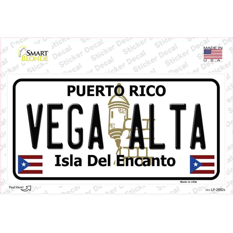 LP-2882s-M Vega Alta Puerto Rico Novelty Sticker Decal - Medium