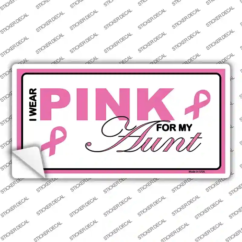 LP-2903s-S Pink for My Aunt Novelty Sticker Decal - Small