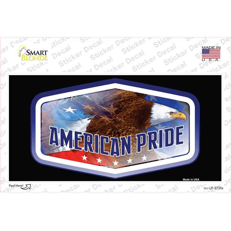LP-3735s-M American Pride Novelty Sticker Decal - Medium