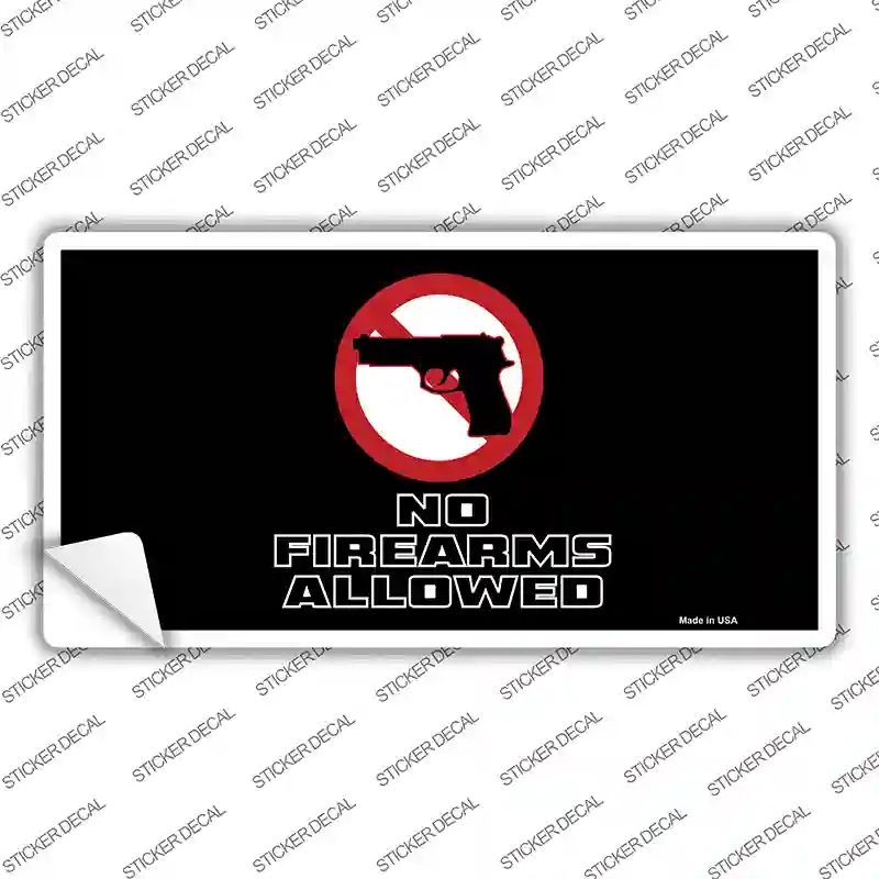 LP-3859s-L No Firearms Allowed Novelty Sticker Decal - Large