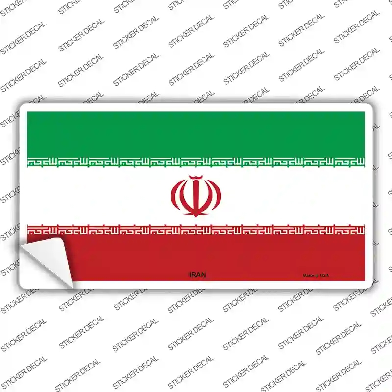 LP-4034s-S Iran Flag Novelty Sticker Decal - Small