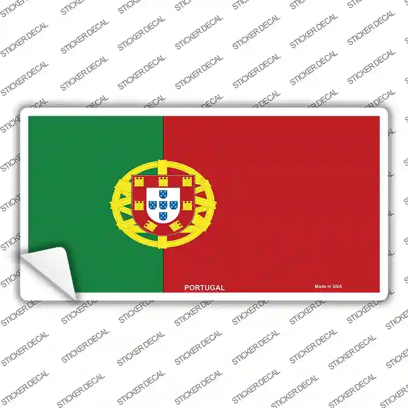 LP-4069s-S Portugal Flag Novelty Sticker Decal - Small