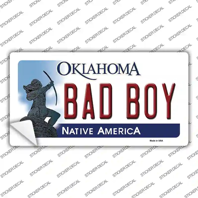 LP-6229s-S Bad Boy Oklahoma Novelty Sticker Decal - Small