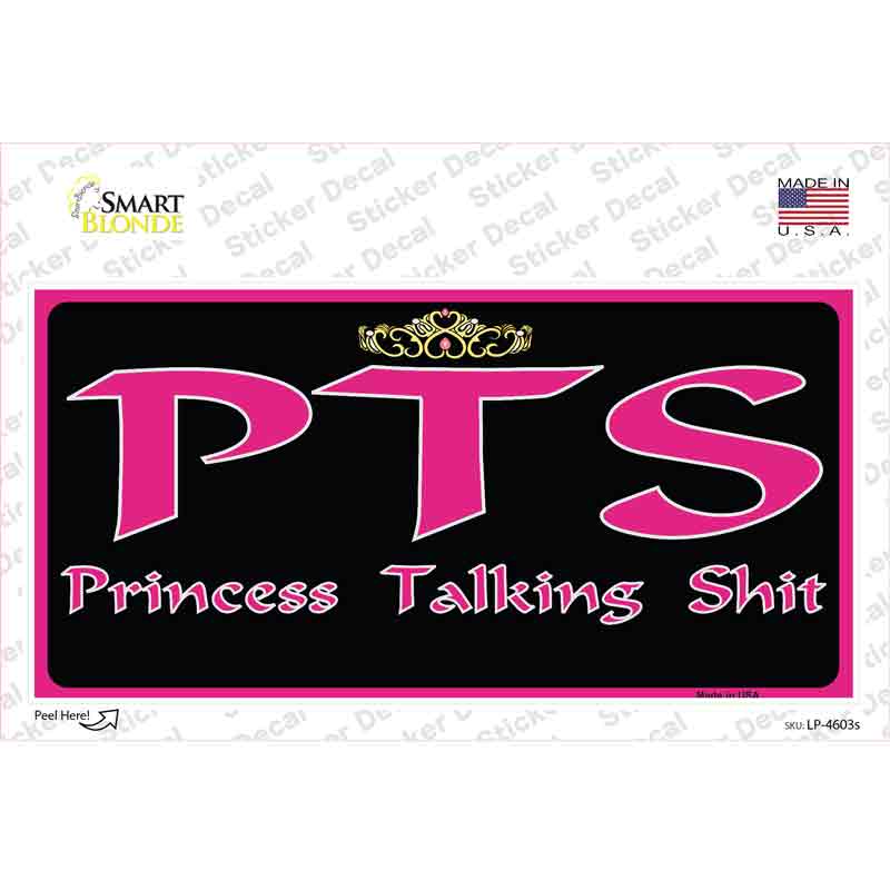 LP-4603s-M P.T.S. Novelty Sticker Decal - Medium