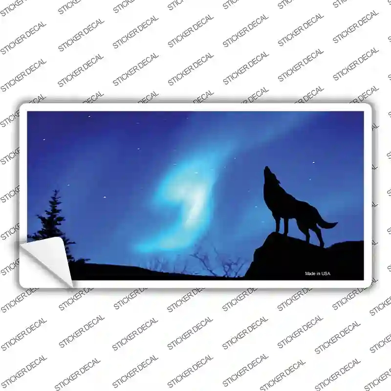 LP-541s-S Wolf Body Novelty Sticker Decal - Small