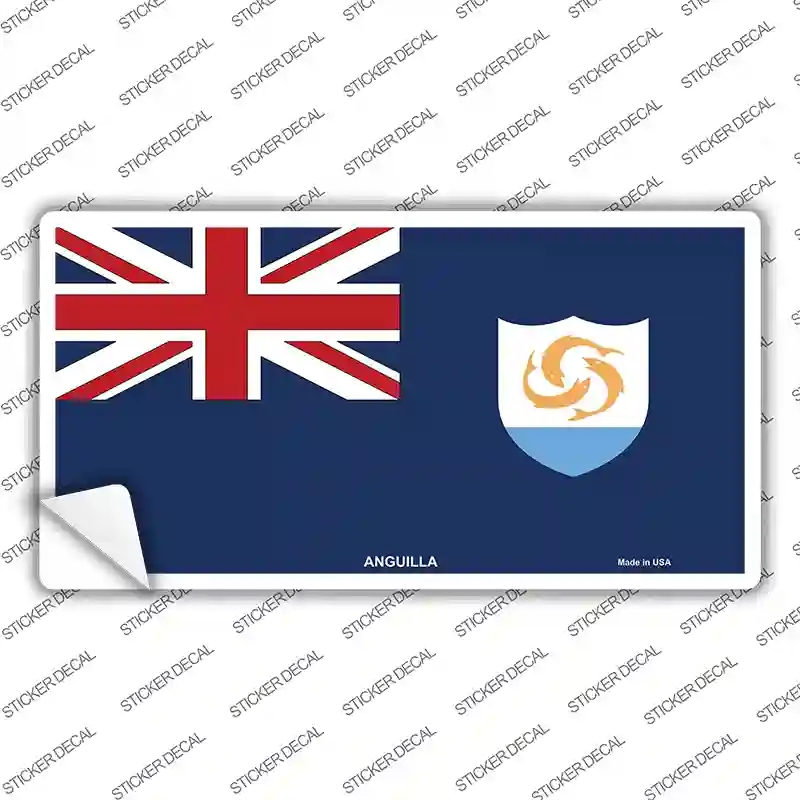 LP-3958s-XL Anguilla Flag Novelty Sticker Decal - Extra Large