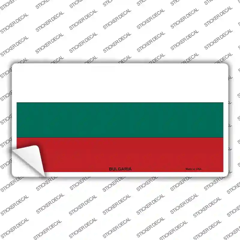 LP-3981s-S Bulgaria Flag Novelty Sticker Decal - Small