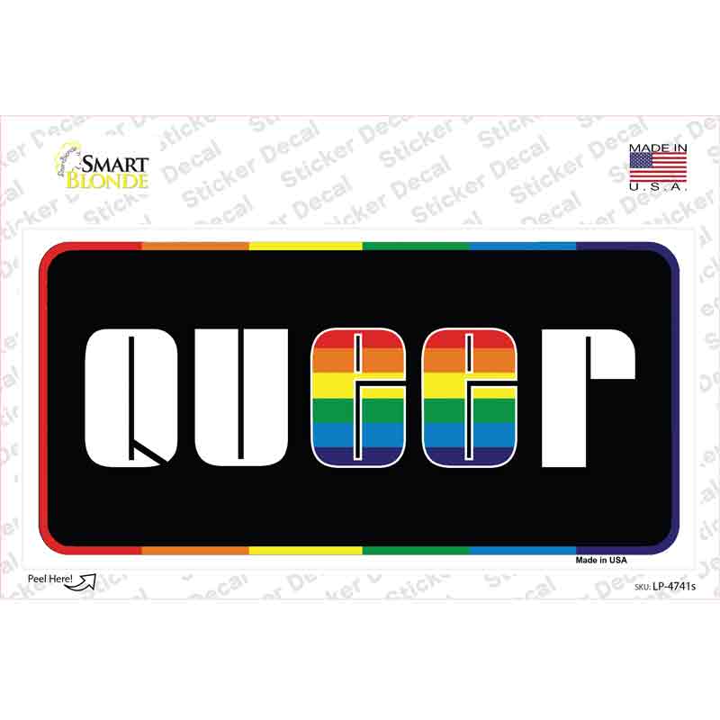 LP-4741s-M Queer Novelty Sticker Decal - Medium