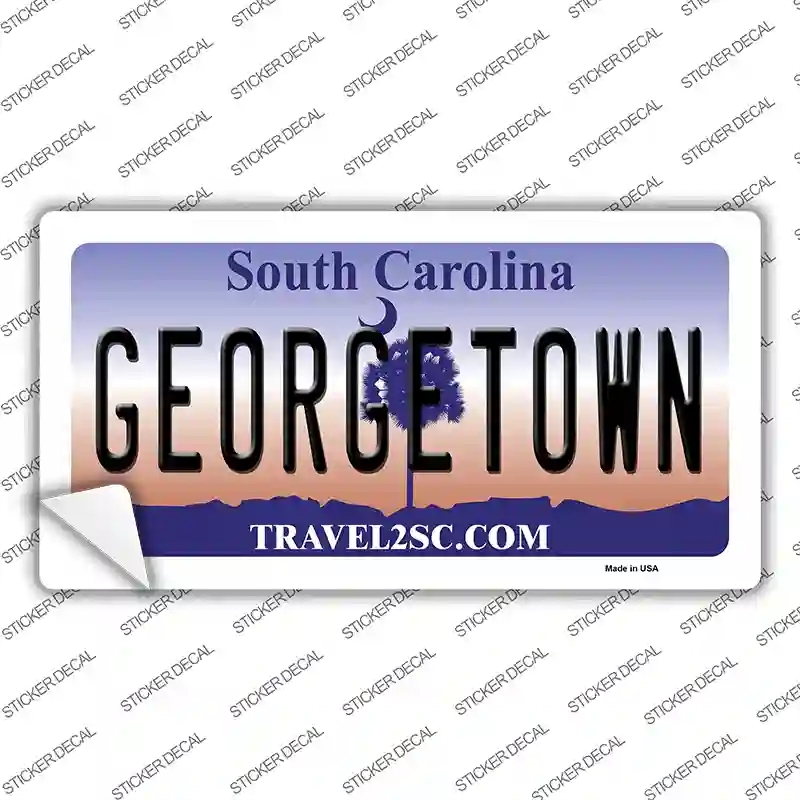 LP-6302s-S Georgetown South Carolina Novelty Sticker Decal - Small