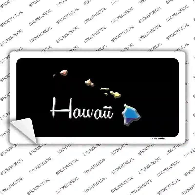 LP-6325s-L Hawaii Rainbow Novelty Sticker Decal - Large