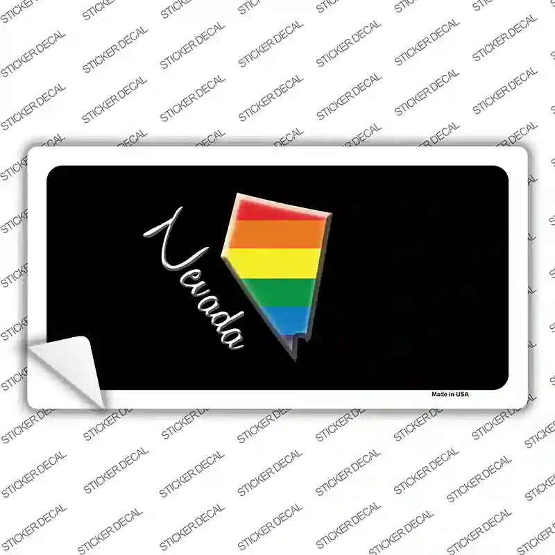 LP-6342s-L Nevada Rainbow Novelty Sticker Decal - Large