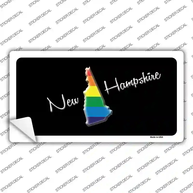 LP-6343s-L   Hampshire Rainbow Novelty Sticker Decal - Large