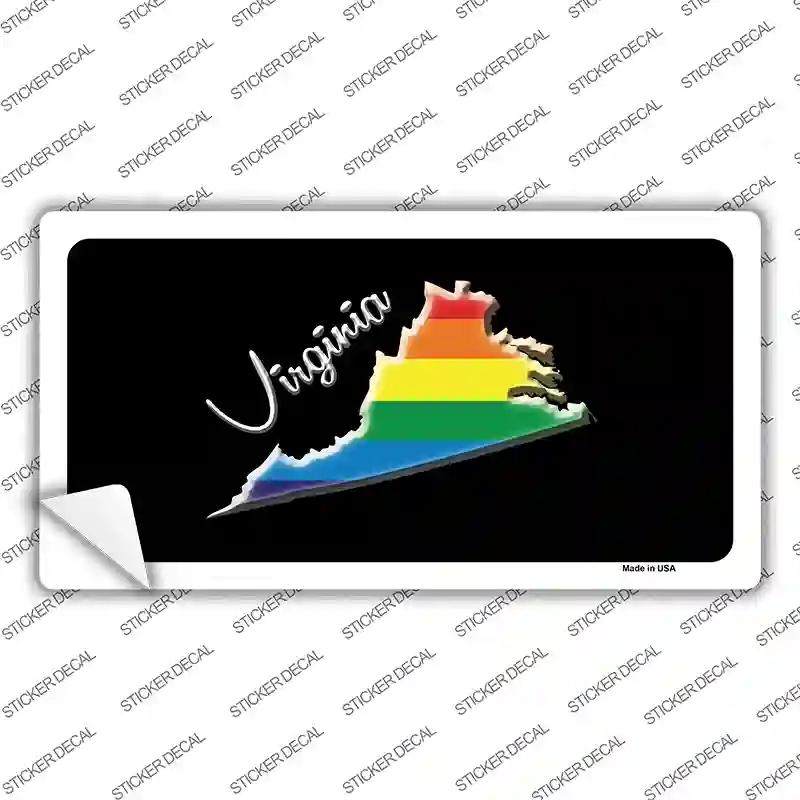 LP-6360s-L Virginia Rainbow Novelty Sticker Decal - Large