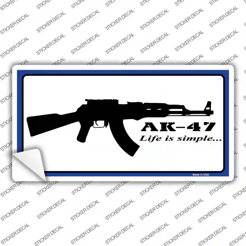 LP-4698s-XL Life is Simple Novelty Sticker Decal - Extra Large