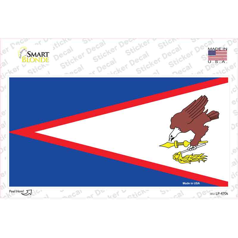 LP-470s-M American Samoa Flag Novelty Sticker Decal - Medium