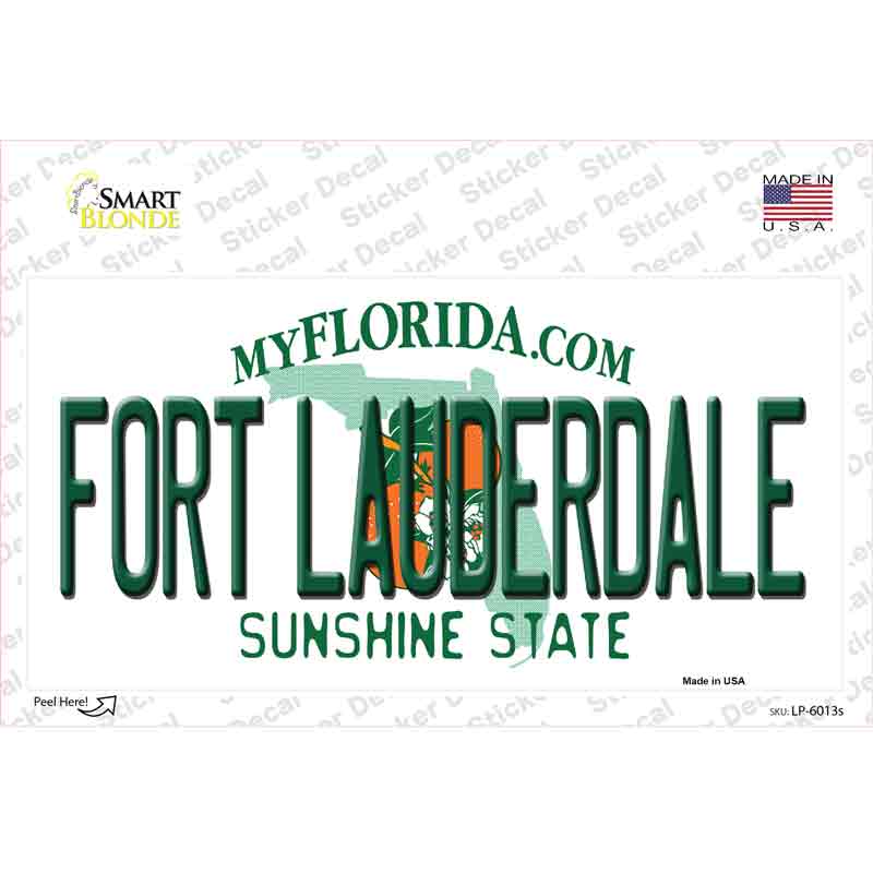 LP-6013s-M Fort Lauderdale Florida Novelty Sticker Decal - Medium
