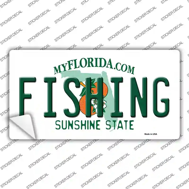 LP-6036s-S Fishing Florida Novelty Sticker Decal - Small