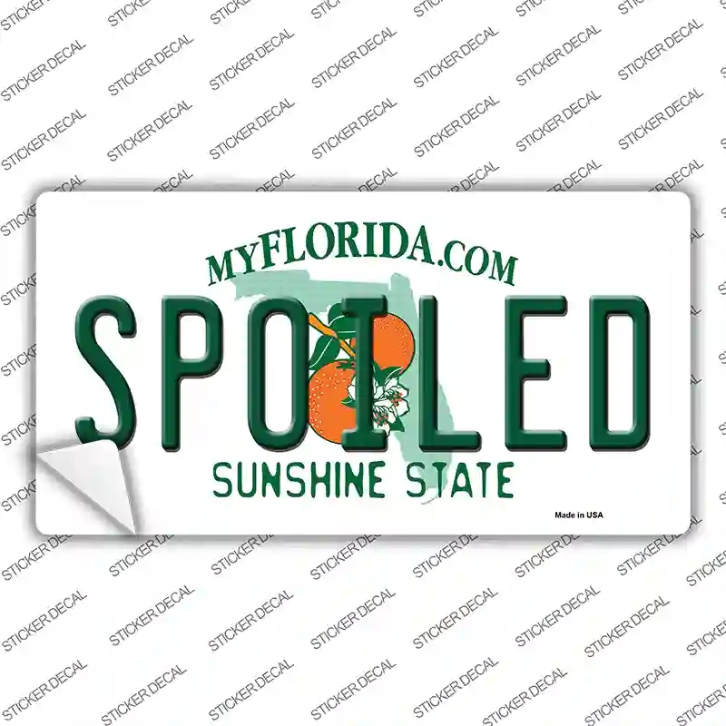 LP-6042s-L Spoiled Florida Novelty Sticker Decal - Large