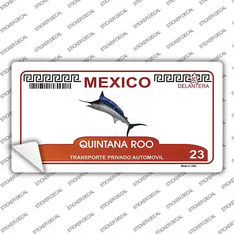 LP-4796s-S Quintana Roo Mexico Novelty Sticker Decal - Small