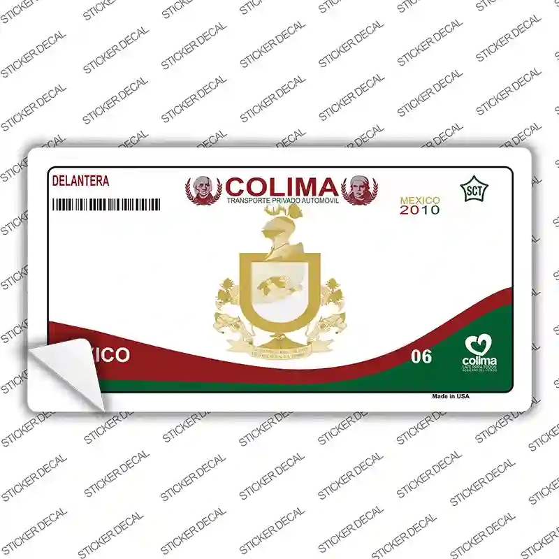 LP-4803s-L Colima Mexico Novelty Sticker Decal - Large