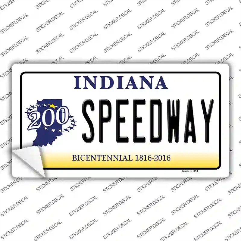 LP-6367s-S Speedway Indiana Novelty Sticker Decal - Small