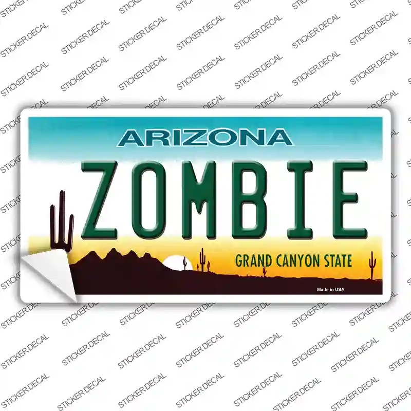 LP-6701s-S Zombie Arizona Novelty Sticker Decal - Small