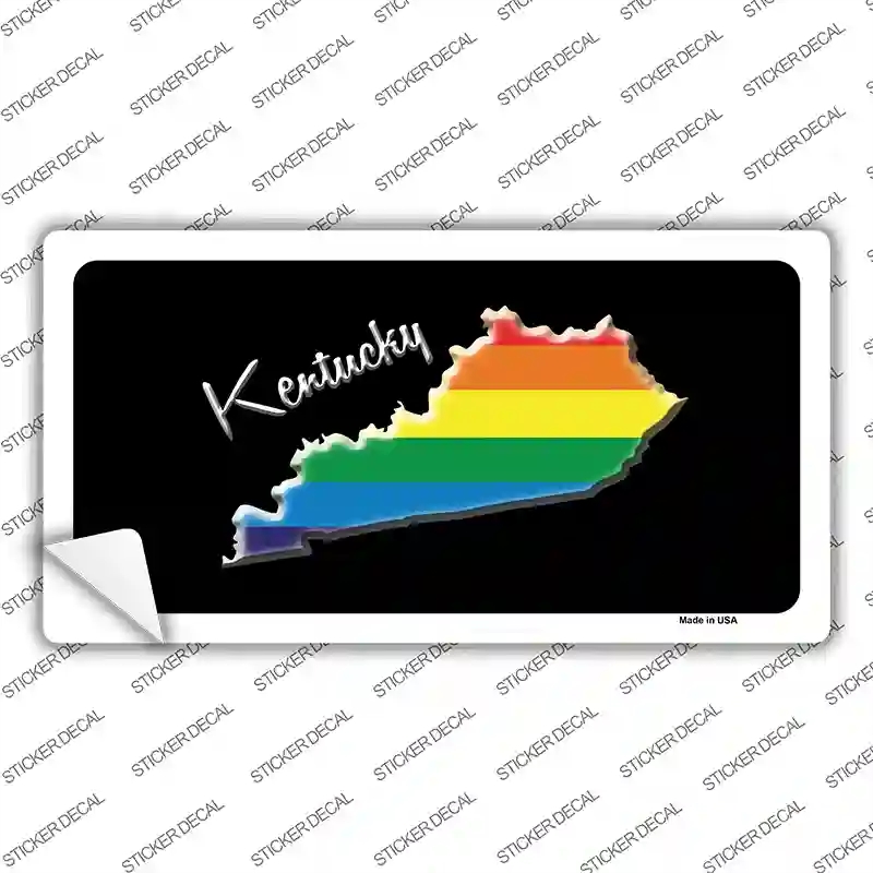 LP-6331s-XL Kentucky Rainbow Novelty Sticker Decal - Extra Large