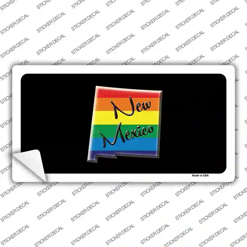 LP-6345s-XL   Mexico Rainbow Novelty Sticker Decal - Extra Large
