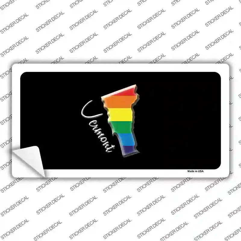 LP-6359s-S Vermont Rainbow Novelty Sticker Decal - Small
