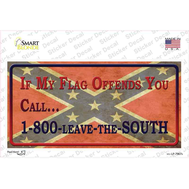 LP-7967s-M Leave the South Novelty Sticker Decal - Medium