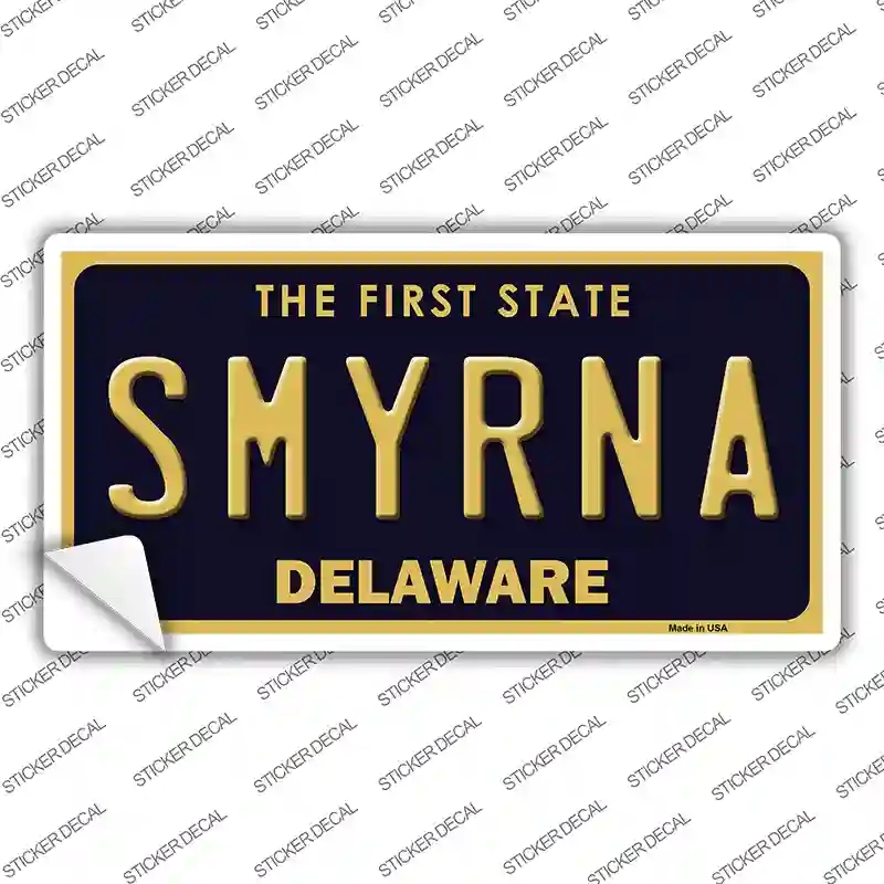 LP-6706s-S Smyrna Delaware Novelty Sticker Decal - Small