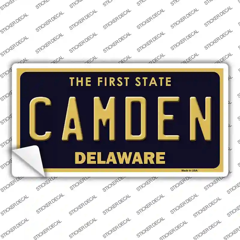 LP-6707s-XL Camden Delaware Novelty Sticker Decal - Extra Large