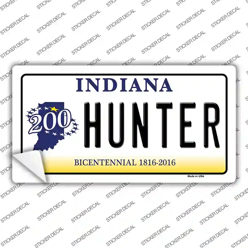 LP-6388s-S Hunter Indiana Background Novelty Sticker Decal - Small