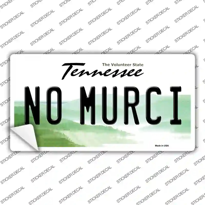 LP-6457s-L No Murci Tennessee Novelty Sticker Decal - Large