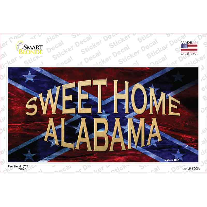 LP-8005s-M Sweet Home Alabama Novelty Sticker Decal - Medium