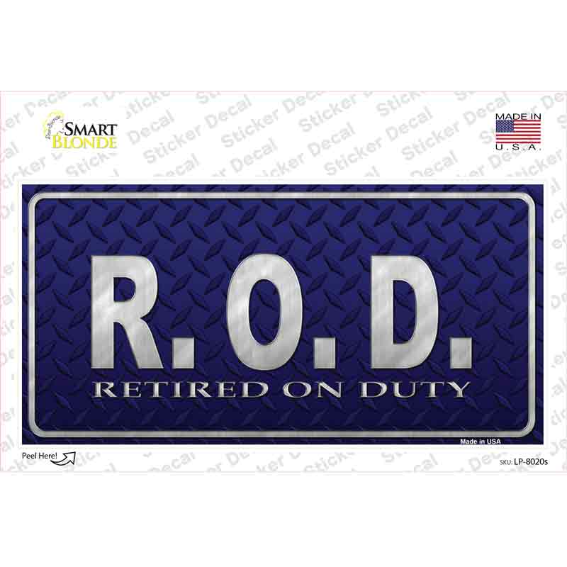 LP-8020s-M Retired on Duty Novelty Sticker Decal - Medium