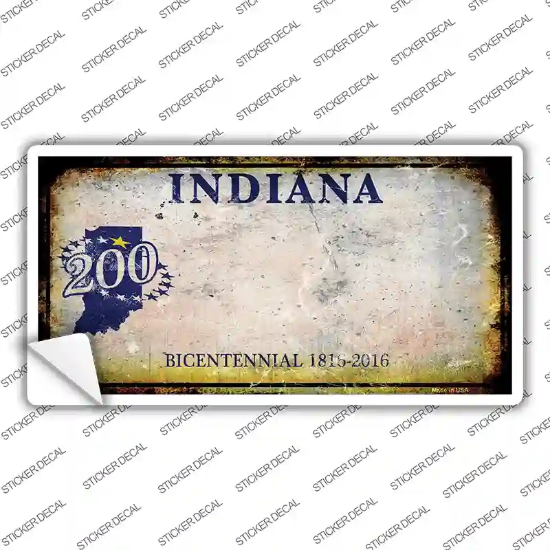 LP-8212s-XL Indiana Rusty Novelty Sticker Decal - Extra Large