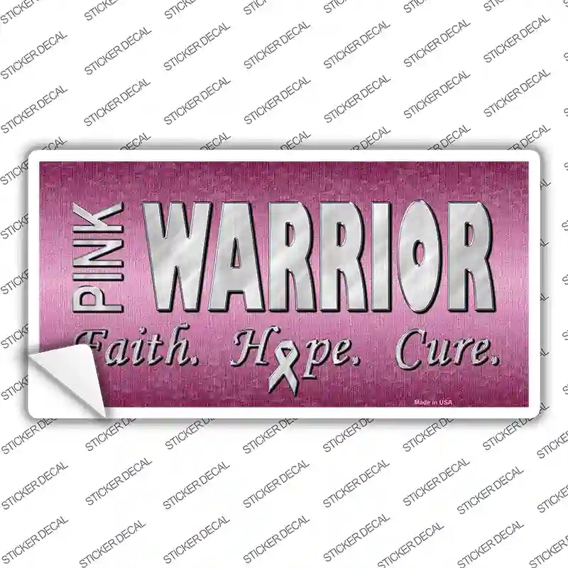 LP-8244s-S Pink Warrior Novelty Sticker Decal - Small