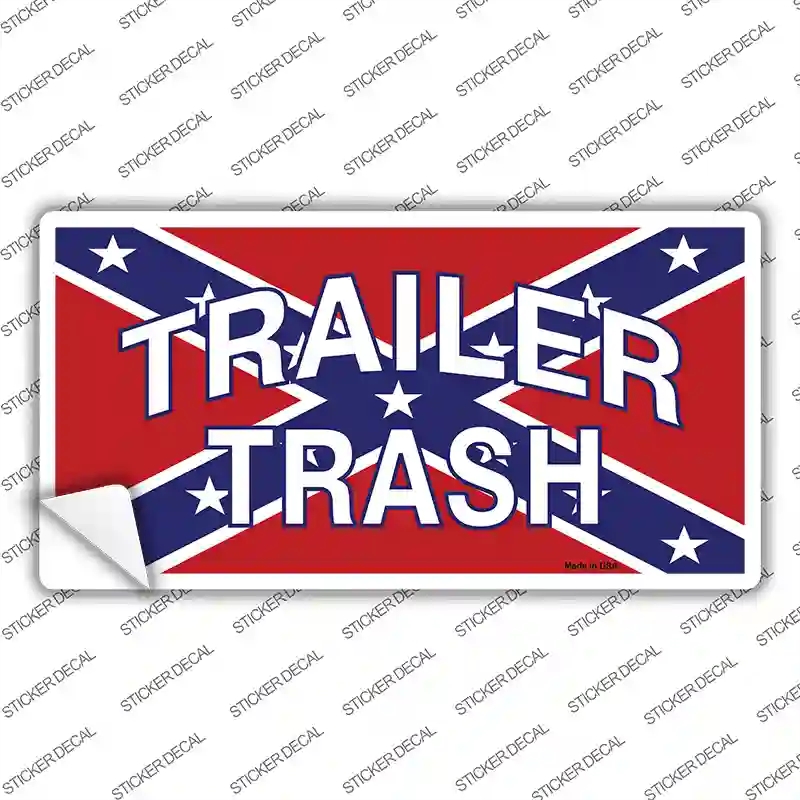 LP-841s-XL Trailer Trash Novelty Sticker Decal - Extra Large