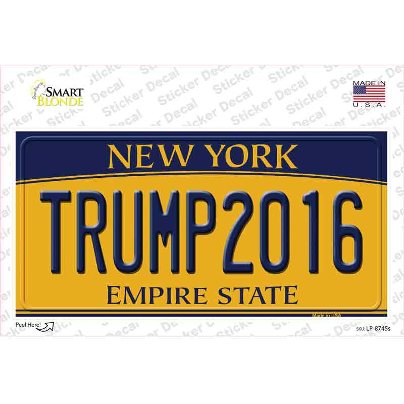 LP-8745s-M Trump 2016 Novelty Sticker Decal - Medium