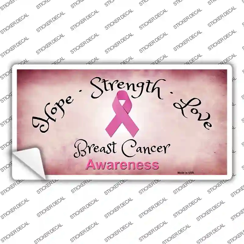 LP-8303s-L Breast Cancer Novelty Sticker Decal - Large