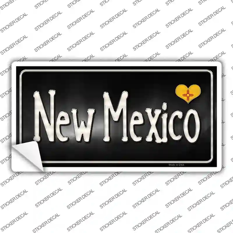 LP-9469s-S   Mexico Flag Script Novelty Sticker Decal - Small