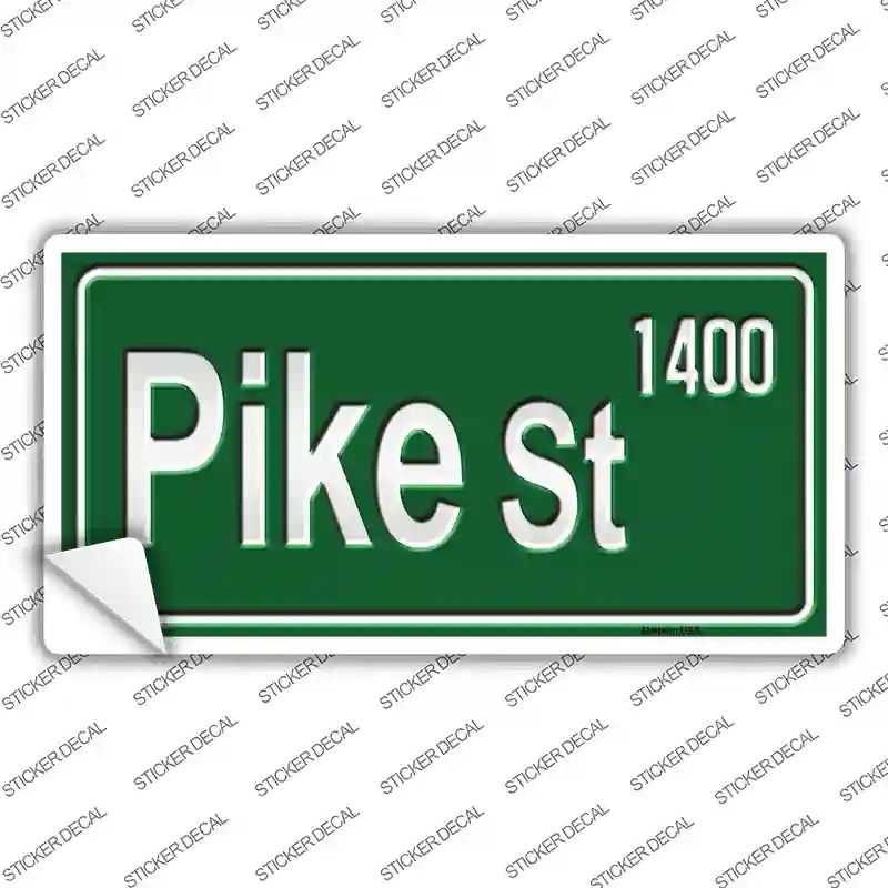 LP-9626s-L Pike St 1400 Novelty Sticker Decal - Large