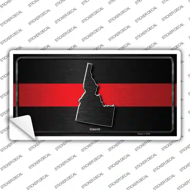 LP-9701s-XL Idaho Thin Red Line Novelty Sticker Decal - Extra Large