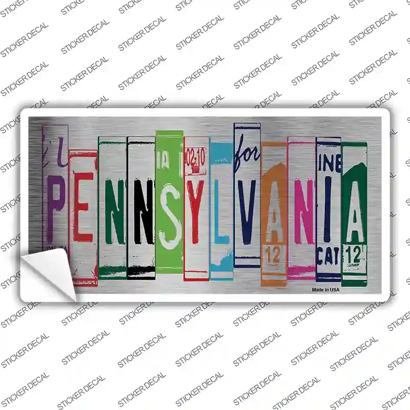 LPC-1052s-S Pennsylvania Art Novelty Sticker Decal - Small