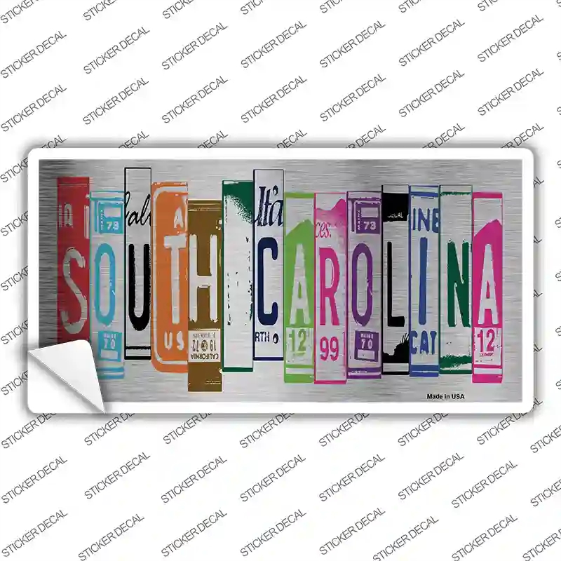 LPC-1054s-S South Carolina Art Novelty Sticker Decal - Small
