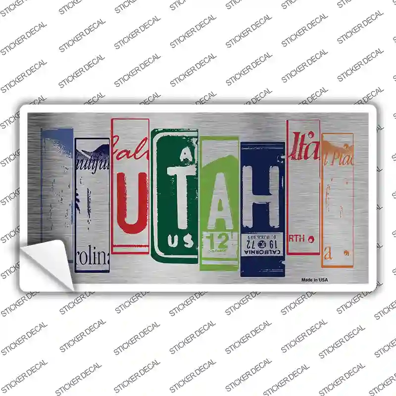 LPC-1058s-S Utah Art Novelty Sticker Decal - Small