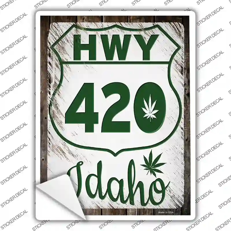 P-3267s-L HWY 420 Idaho Novelty Rectangle Sticker Decal - Large