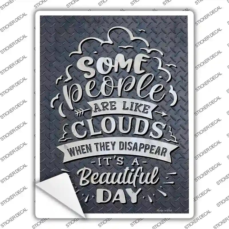 P-3682s-L When They Disappear Beautiful Novelty Rectangle Sticker Decal - Large