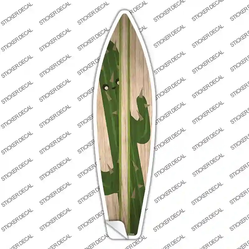 SB-360s-S Cactus Novelty Surfboard Sticker Decal - Small
